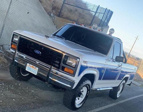 blue and white f-150 1985 , mexico version