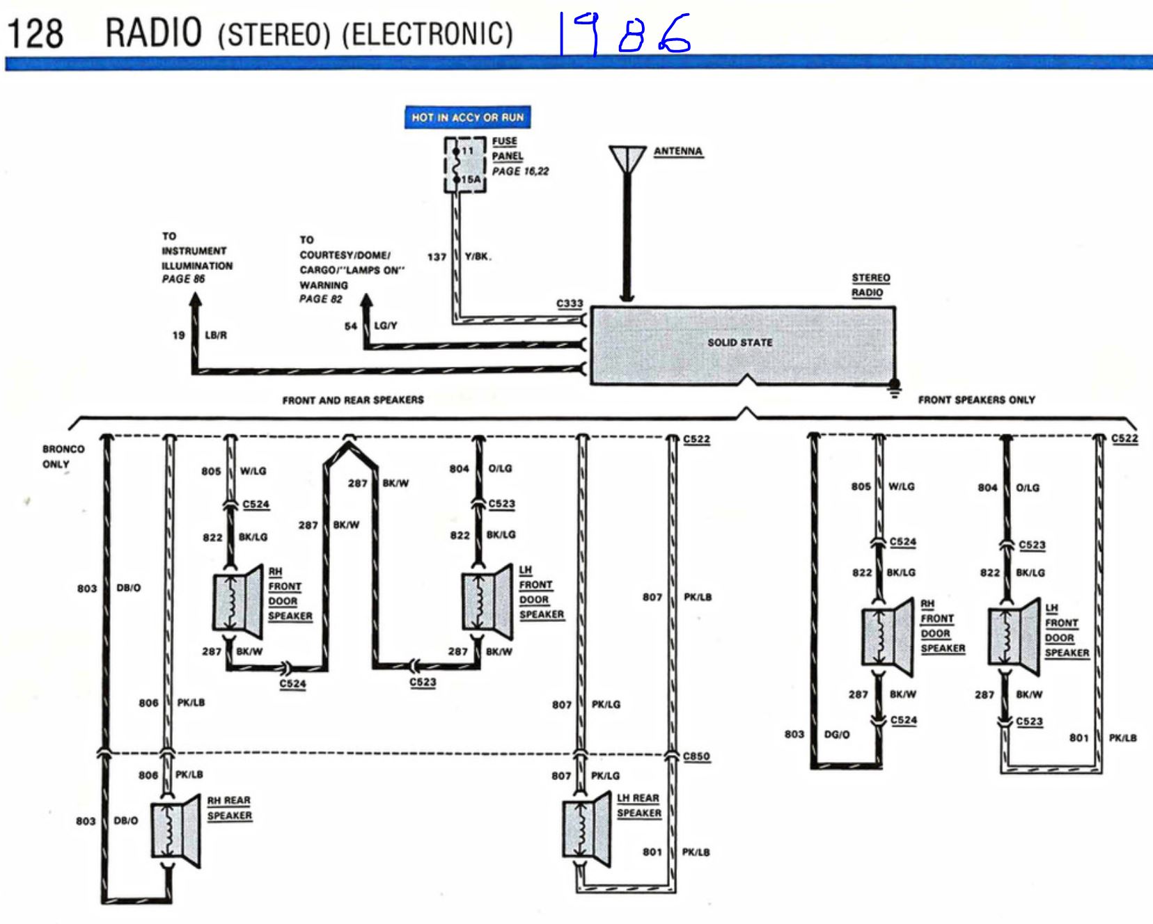 Bullnose Enthusiasts Forum - Radio Wiring Questions  1982 Ford Radio Wiring Diagram    Bullnose Enthusiasts Forum